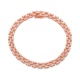 Pulsera de oro rosa de 18 Kt con diamantes de 0,90 ct