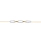 Pulsera con motivo y cadena de oro de 18 Kt con diamantes de 0,20 ct