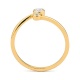 Anillo de oro amarillo de 18 Kt con diamantes de 0,15 ct