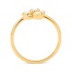 Anillo de oro amarillo de 18 Kt con diamantes de 0,40 ct