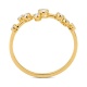 Anillo de oro amarillo de 18 Kt con diamantes de 0,19 ct