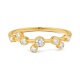 Anillo de oro amarillo de 18 Kt con diamantes de 0,19 ct