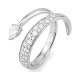 Anillo de oro blanco de 18 Kt con diamantes talla pera de 0,68 ct