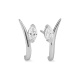 Pendientes de oro blanco de 18 Kt con diamantes talla marquesa de 0,65 ct