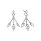 Pendientes de oro blanco de 18 Kt con diamantes talla pera de 1,35 ct