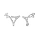 Pendientes de oro blanco de 18 Kt con diamantes talla pera de 1,15 ct