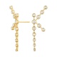Pendientes Largos de oro amarillo de 18 Kt con diamantes de 0,75 ct