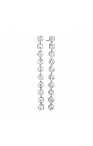 Pendientes Largos de oro blanco de 18 Kt con diamantes de 1,85 ct