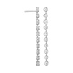 Pendientes Largos de oro blanco de 18 Kt con diamantes de 1,85 ct