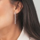 Pendientes Largos de oro blanco de 18 Kt con diamantes de 1,85 ct