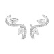 Pendientes de oro blanco de 18 Kt con diamantes talla pera de 1,30 ct