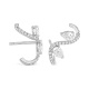 Pendientes de oro blanco de 18 Kt con diamantes talla pera de 1,30 ct