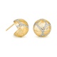 Pendientes de oro amarillo de 18 Kt con diamantes de 0,43 ct