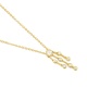 Colgante Largo de oro amarillo de 18 Kt con diamantes de 0,18 ct