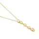 Colgante Largo de oro amarillo de 18 Kt con diamantes de 0,40 ct