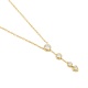 Colgante Largo de oro amarillo de 18 Kt con diamantes de 0,28 ct