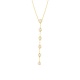 Collar Cadena con motivos de oro amarillo de 18 Kt con diamantes de 0,70 ct