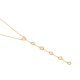 Collar Cadena con motivos de oro amarillo de 18 Kt con diamantes de 0,70 ct