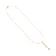 Collar Cadena con motivos de oro amarillo de 18 Kt con diamantes de 0,49 ct