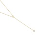 Collar Cadena con motivos de oro amarillo de 18 Kt con diamantes talla princesa de 0,21 ct
