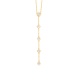 Collar Cadena con motivos de oro amarillo de 18 Kt con diamantes talla princesa de 0,58 ct
