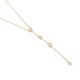 Collar Cadena con motivos de oro amarillo de 18 Kt con diamantes de 0,50 ct