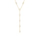 Collar Cadena con motivos de oro amarillo de 18 Kt con diamantes talla marquesa de 0,75 ct