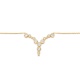 Collar de oro amarillo de 18 Kt con diamantes de 0,90 ct
