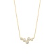 Collar de oro amarillo de 18 Kt con diamantes de 0,43 ct