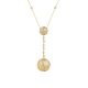 Collar de oro amarillo de 18 Kt con diamantes de 0,58 ct