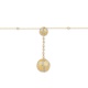 Collar de oro amarillo de 18 Kt con diamantes de 0,58 ct