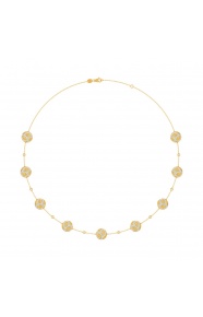 Collar de oro amarillo de 18 Kt con diamantes de 1,40 ct