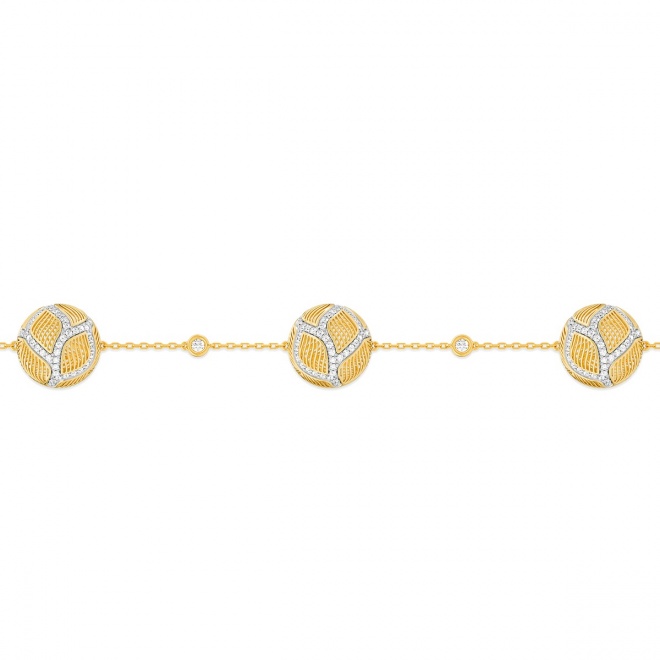 Collar de oro amarillo de 18 Kt con diamantes de 1,40 ct
