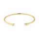 Esclava de oro amarillo de 18 Kt con diamantes de 0,24 ct
