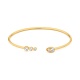 Esclava de oro amarillo de 18 Kt con diamantes de 0,75 ct