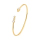 Esclava de oro amarillo de 18 Kt con diamantes de 0,75 ct