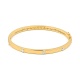 Esclava Plana de oro amarillo de 18 Kt con diamantes de 0,53 a 1,05 ct