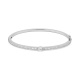 Esclava de oro blanco de 18 Kt con diamantes de 0,80 a 1,18 ct