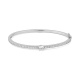 Esclava de oro blanco de 18 Kt con diamantes de 0,80 a 1,18 ct