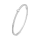 Esclava de oro blanco de 18 Kt con diamantes de 0,80 a 1,18 ct