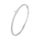 Esclava de oro blanco de 18 Kt con diamantes de 0,80 a 1,18 ct