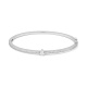 Esclava de oro blanco de 18 Kt con diamantes de 0,80 a 1,18 ct