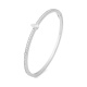 Esclava de oro blanco de 18 Kt con diamantes de 0,80 a 1,18 ct