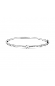 Esclava de oro blanco de 18 Kt con diamantes de 0,80 a 1,18 ct