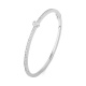 Esclava de oro blanco de 18 Kt con diamantes de 0,80 a 1,18 ct