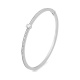 Esclava de oro blanco de 18 Kt con diamantes de 0,80 a 1,18 ct