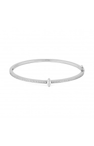 Esclava de oro blanco de 18 Kt con diamantes de 0,85 a 1,18 ct