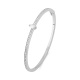 Esclava de oro blanco de 18 Kt con diamantes de 0,85 a 1,18 ct