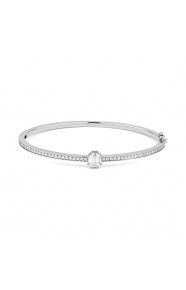 Esclava de oro blanco de 18 Kt con diamantes de 1,10 ct