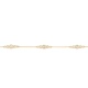 Pulsera con motivo y cadena de oro amarillo de 18 Kt con diamantes de 0,65 ct